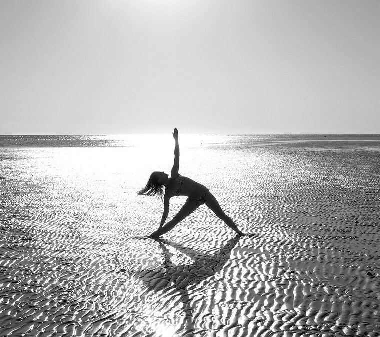 trikonasna triangle pose for open shoulders